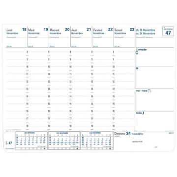 Recharge pour bloc éphéméride 2025 - BLOCKHEBDO Quo Vadis 057001Q intérieur