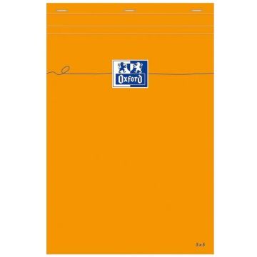 Bloc-Notes quadrillé - 210 x 297 mm OXFORD Couverture orange