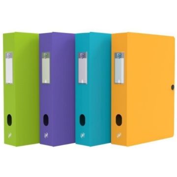 Boite de classement Memphis avec bouton - 60 mm - Assortiment : OXFORD Photo