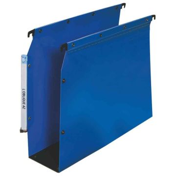 Lot de 10 dossiers suspendus pour armoire bleus - 80 mm L'OBLIQUE Modèle