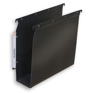 Dossiers suspendus - 80 mm - Noir L'OBLIQUE Lot de 10