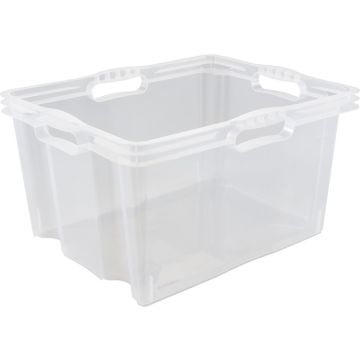 Bac de rangement Multi-Box XL - 24 litres - Incolore : KEEEPER Visuel
