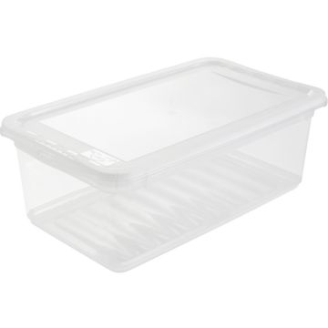 Boite de rangement à couvercle - 5,6 litres - Transparente : KEEEPER Visuel