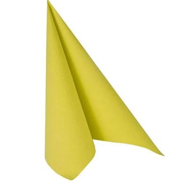 Photo Lot de 50 Serviettes Vert anis - 400 x 400 mm Royal Collection PAP STAR