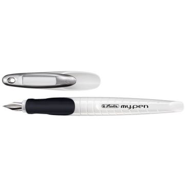 Image Photo Stylo plume My Pen - Gaucher - Blanc / Noir HERLITZ 10999795