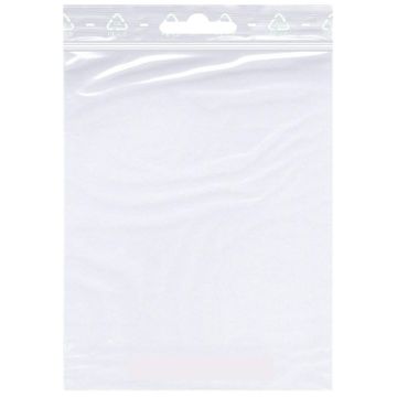 Lot de 100 Sachets d'emballage avec fermeture à pression - 100 x 150 mm : DM FOLIEN Image