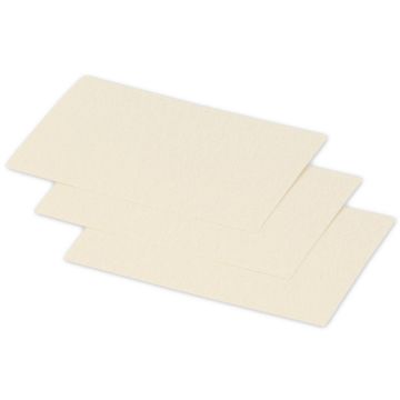 POLLEN : Lot de 25 Cartes en papier - 70 x 95 mm - Ivoire Visuel