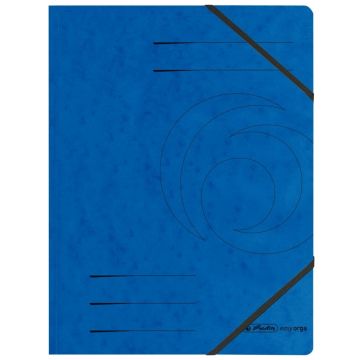 Chemise à élastiques - A4 - Bleu : HERLITZ Easyorga Photo