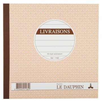 LIVRAISON  Carnet autocopiant Dupli - 210 x 210 mm Dauphin 1162D