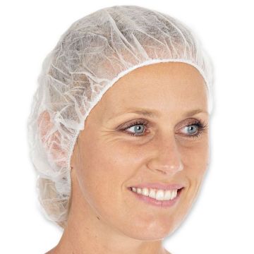 Lot de 100 Bonnets jetables BETTINA Blanc HYGONORM