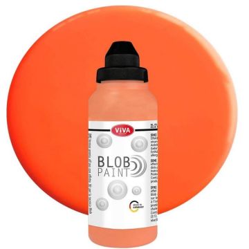 Peinture effet 3D - Blob Paint - Orange fluo VIVA image