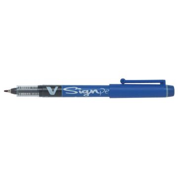 Stylo feutre V Sign Pen - Bleu : PILOT Visuel