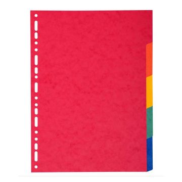 EXACOMPTA : Jeu de 5 intercalaires neutres en carte lustrée 1405E