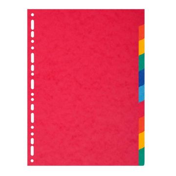 Jeu de 10 Intercalaires A4 en carte lustrée - Assortiment EXACOMPTA