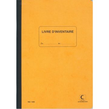 ELVE : Livre d'inventaire - 297 x 210 mm (1429 - Cahier comptable)