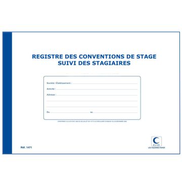 Registre des conventions de stage - Suivi des stagiaires  1471 elve
