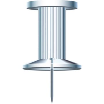 Exacompta : Boite de 25 Punaises - Cristal Push Pins 14712E