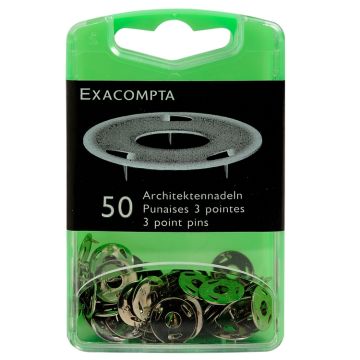 Boite de 50 punaises - Nickelé Exacompta 14761E
