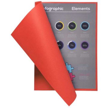 Sous-Chemises A4 FLASH 80 - Rouge EXACOMPTA Lot de 100 Image