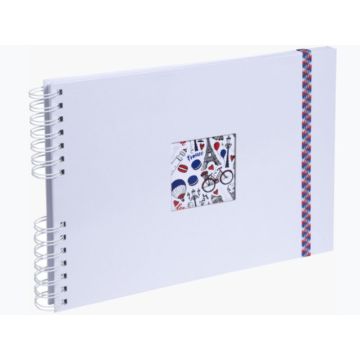 Album photos à spirales - 320 x 220 mm - Blanc : EXACOMPTA French'Class image