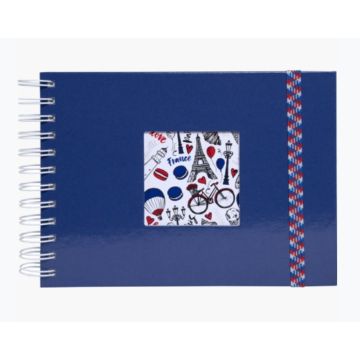 Album photos à spirales - 230 x 160 mm - Bleu : EXACOMPTA French'Class  image