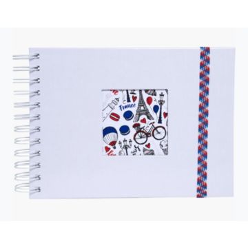 Album photos à spirales - 230 x 160 mm - Blanc : EXACOMPTA French'Class  image