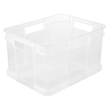 Grand bac de rangement Euro-Box XXL - 54 litres - Incolore : KEEEPER Photo
