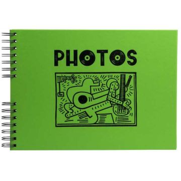 Album photos spirales - 320 x 220 mm - 150 photos - Vert : EXACOMPTA Musicart