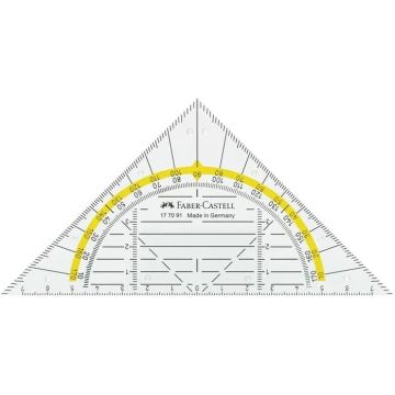 Équerre de Géométrie BK 1 sans poignée - 140 mm : FABER CASTELL Modèle