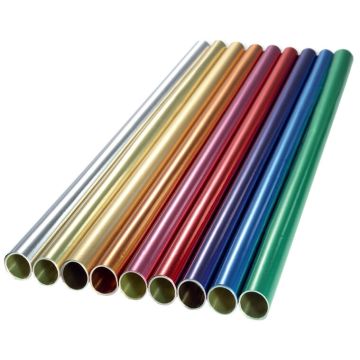 Feuille d'Aluminium - Violet et doré - 500 x 780 mm : FOLIA Visuel