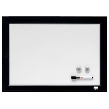 Tableau mural magnétique - 585 x 430 mm - Blanc/Noir : NOBO image