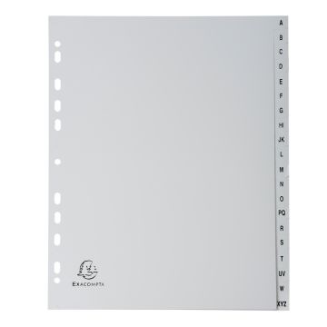 EXACOMPTA : Jeu de 20 intercalaires alphabétiques en pp - 245 x 297 mm
