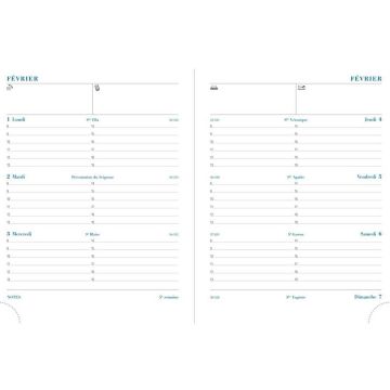 Agenda 2025 Semainier - 180 x 140 mm EXACOMPTA PRATIC