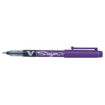 Stylo feutre V Sign Pen - Violet : PILOT Visuel