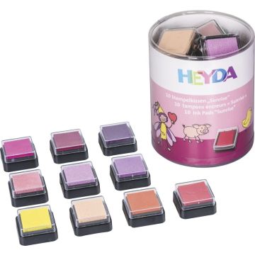 Kit de tampons encreurs Sunrise - 10 pièces : HEYDA Modèle