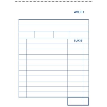 AVOIRS : Carnets autocopiants dupli 2154 - 100 x 155 mm