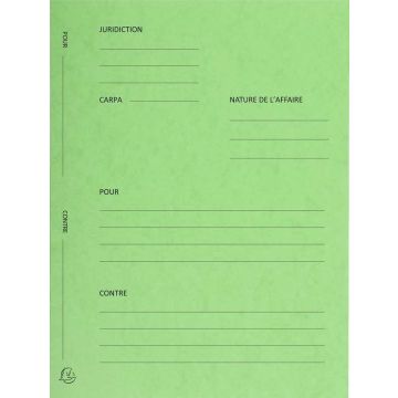 Dossier de plaidoirie  Avocat  - Vert tilleul  220103E Exacompta