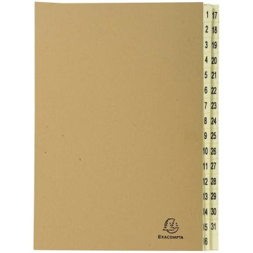 Trieur Numérique 31 compartiments Brun EXACOMPTA 22219E