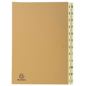 Trieur Alphabétique - 24 compartiments de A à Z - Brun EXACOMPTA Image