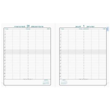 Agenda Journalier 2025 EXACOMPTA La journée planifiée 22 