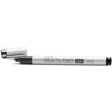 Feutre à pointe fine Multiliner SP - 0,03 mm - Noir : COPIC Modèle