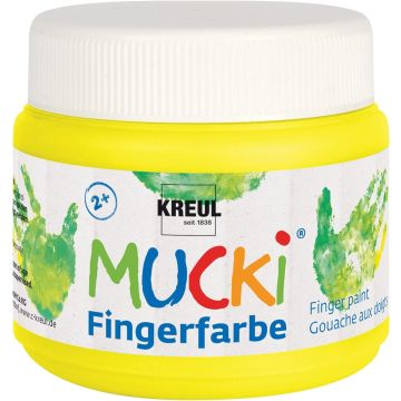 Gouache aux Doigts MUCKI - 150 ml - Jaune : KREUL Visuel
