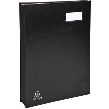 Parapheur Signature Direction - 12 compartiments - Noir EXACOMPTA