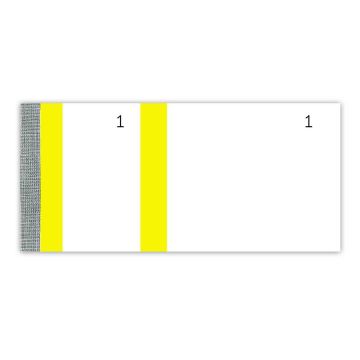 Bloc vendeur Carnet 100 tickets Bande Jaune - Coupons détachables ELVE 243