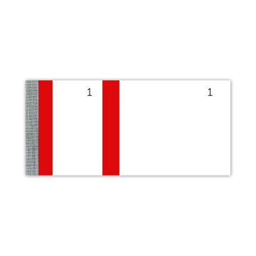 Bloc vendeur Tickets de coupons détachables - Bande Rouge