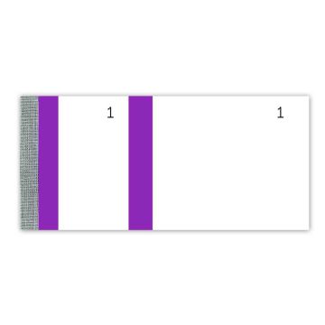 Bloc vendeur Tickets de coupons détachables - Bande Violet Elve 247