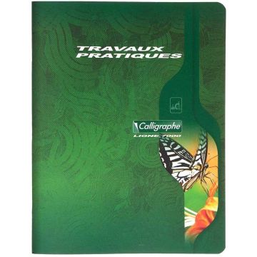 Cahier de travaux pratiques - 96 pages - 170 x 220 mm : CALLIGRAPHE Modèle