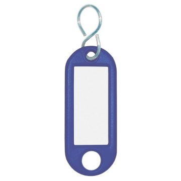 Lot de 10 Porte-clés - Bleu - Crochet en S WEDO