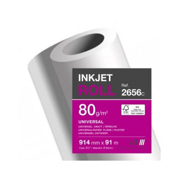Papier pour Traceur jet d'encre - 914 mm x 91 m : CLAIREFONTAINE Visuel