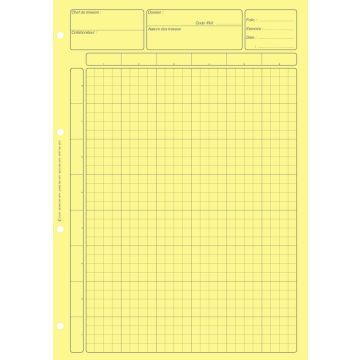 BLOC  JAUNE  : Matrice pour contrôle interne ELVE 2671 - Feuilles de travail 